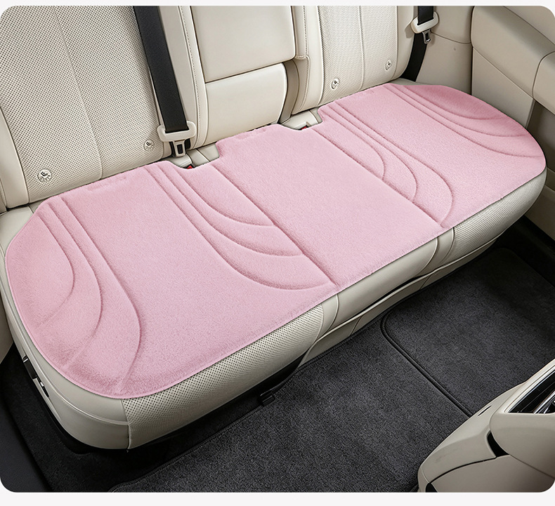New cross-border model, all-season universal hot-pressed plush three-piece car seat cushion set, wholesale for foreign trade