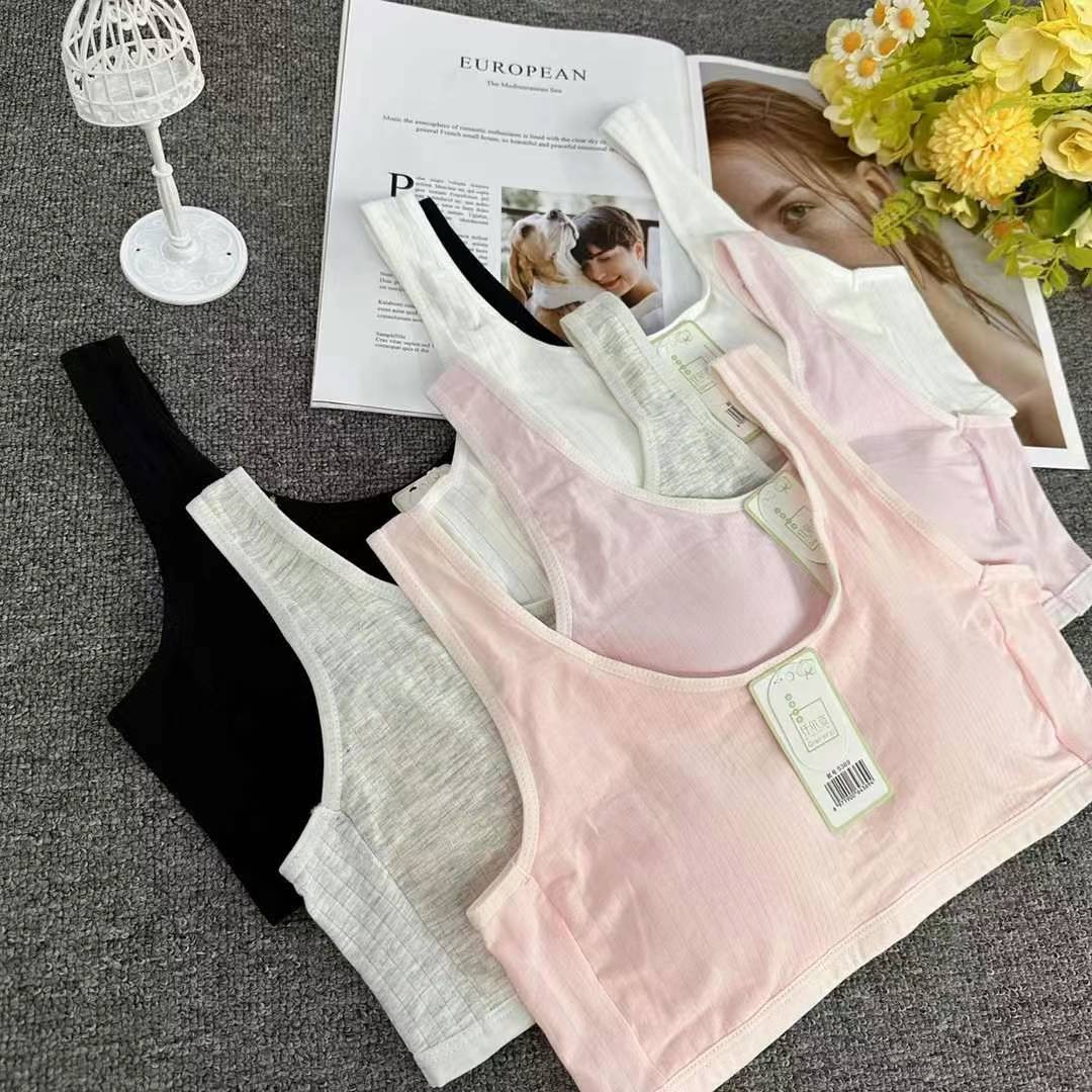 Nueva taza fija sin costuras hermosa espalda sin anillo de acero ropa interior chaleco chaleco cómodo ropa interior damas base sostén al por mayor