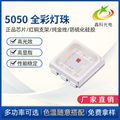 新品上市LED5050RGB1.5W透镜灯珠 带帽子1.5W贴片5054LED生产厂家