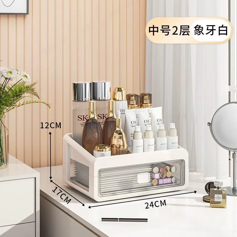 Cosmetic table transparent storage box, lipstick, dressing table, makeup box