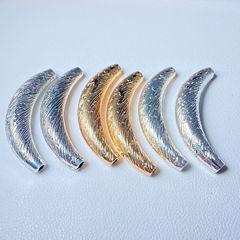 14K ゴールドフィルド カラー保証 ブラッシュド カーブ チューブ ハーフブレスレット DIY ロープ ビーズ クリスタル ブレスレット ブレスレット アクセサリー