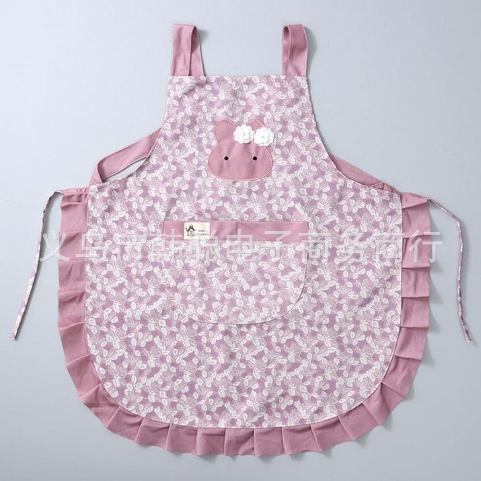 Pure Cotton Canvas Apron For Restaurant And Kitchen Workwear_voghion.com