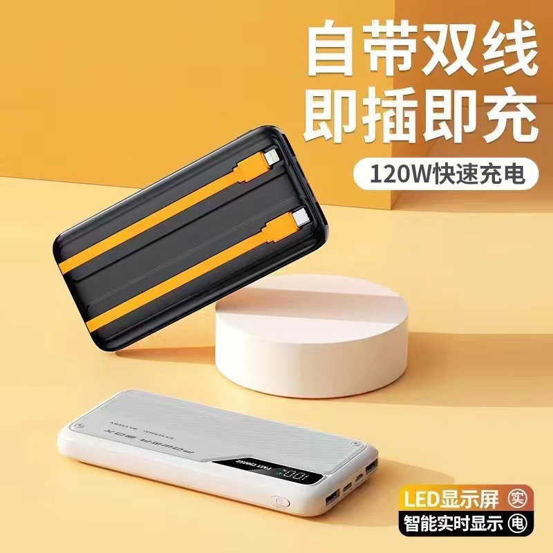 HT-DX239 fuente de alimentación portátil con doble cable de carga rápida 120w pequeña y conveniente fuente de alimentación portátil de viaje al aire libre