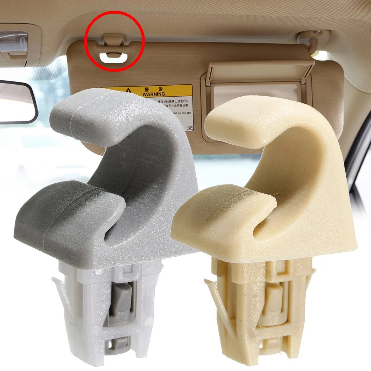 Aplicable a BYD F3R Xinyida hebilla al por mayor piezas de automóviles visera clip hebilla clip Y06