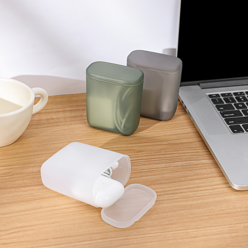 Mobile phone data cable storage box portable winding earphone charger storage box with lid drawer finishing box wholesale