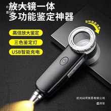 厂家直销多功能高倍高清放大镜专业鉴定文玩珠宝烟酒紫砂壶带灯紫
