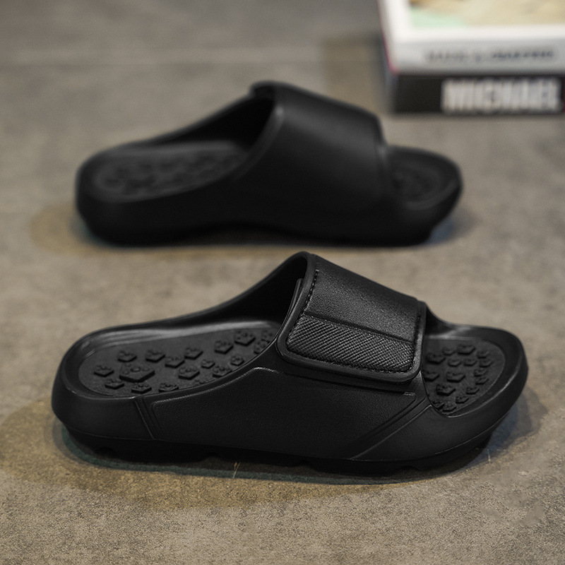 Large size massage sole slippers for men, hard sole, non-slip, 5cm thick sole, comfortable to walk on, detachable, suitable for outdoor sports Large size massage sole slippers for men, hard sole, non-slip, 5cm thick sole, comfortable to walk on, detachable, suitable for outdoor sports