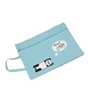 Cartoon handheld capacious storage bag for folders with zipper, oxford cloth