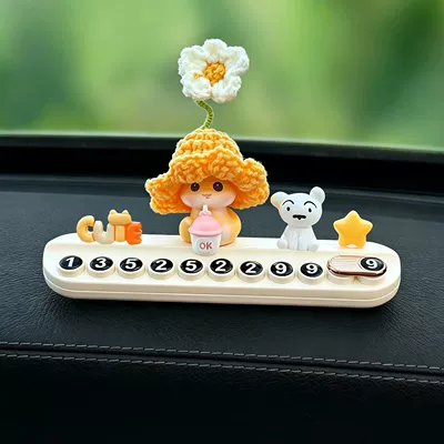 License Plate Car Interior Decoration — Nömrəli dayanma kartı