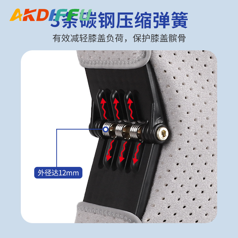 Dispositivo de asistencia para caminar, rodilleras de rótula, personas mayores que suben escaleras, apoyo para las piernas, equipo de protección para sentadillas deportivas ajustable