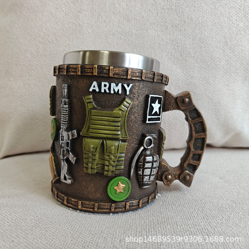 クロスボーダー新マグミリタリー 3D マグ樹脂コーヒーカップ軍事テーマミリタリー 3D|undefined
