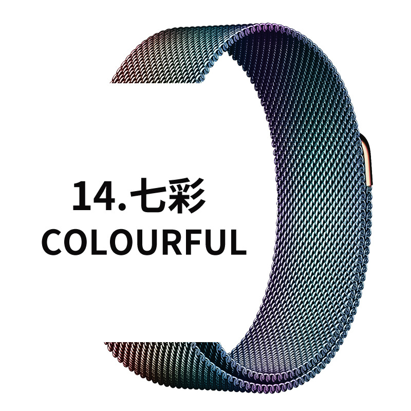 Adecuado para Apple reloj de Milan agradable iwatch1-9 generación SE correa de hebilla magnética de acero inoxidable