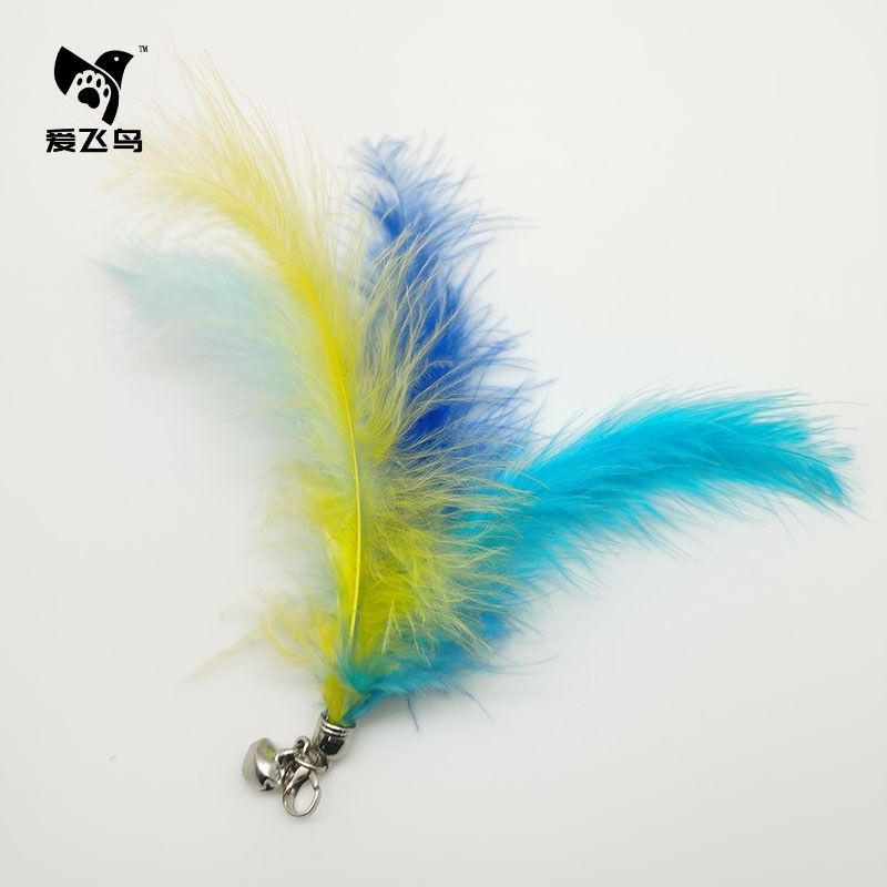 4 색 깃털 머리 교체 머리