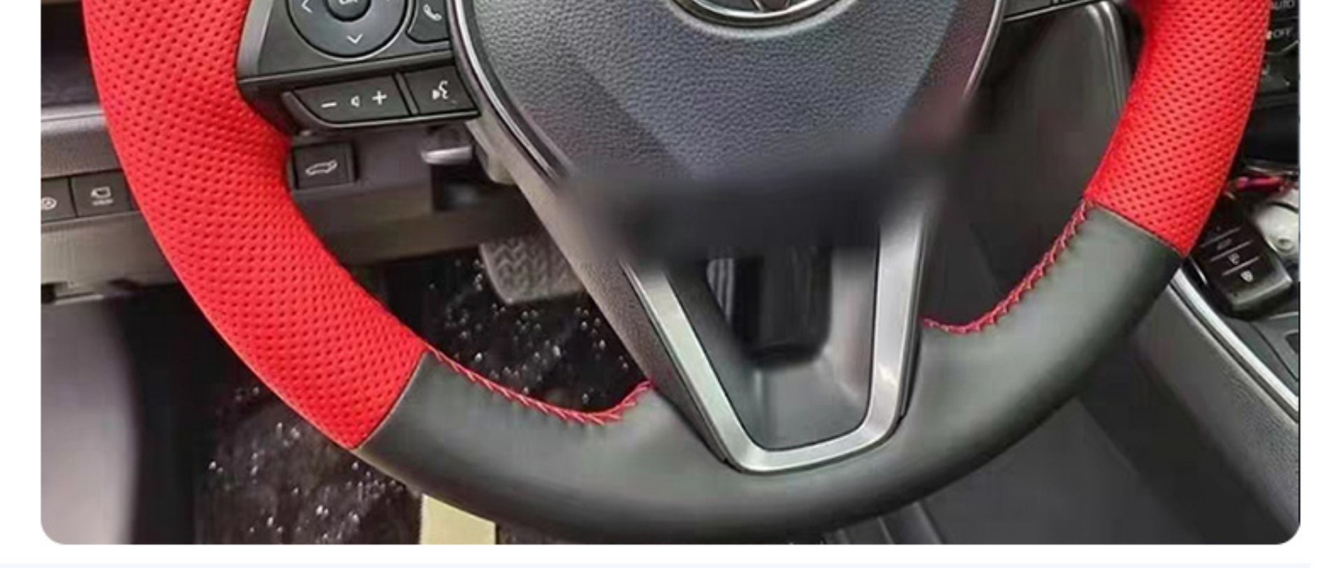 Special Toyota Corolla, Landa, Camry, Wildan, Asia Dragon, Senna Leather Hand-Stitched Steering Wheel Cover