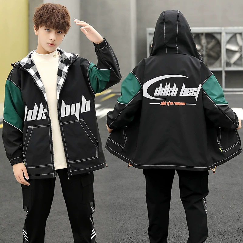 [Broken code clearance] Fat boy autumn jacket 16 plus fat increase 14 junior high school students 15 handsome jacket tide