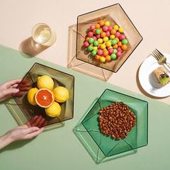 Fruit Bowl Living Room Coffee Table Social Media Fruit Plate Fruit Pot Candy Plate Creative Fashion Home Use Plastic Basin Snack Storage
