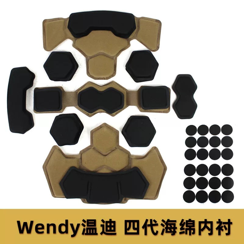Wendy Four Generations Wendy Tactical Helmet Hot Memory Sponge Bald Cushioning Caps Caps Converter Modification Access Accessories