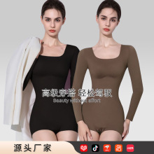 抗菌瘦身收腹塑身衣美体塑型强压束身衣三排三扣设计连体塑身衣