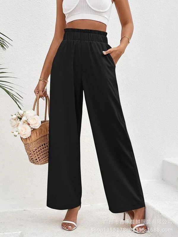 Pantalones casuales de mujer estilo nuevo, sueltos, rectos y delgados, de Amazon, colección 2026, ropa de mujer