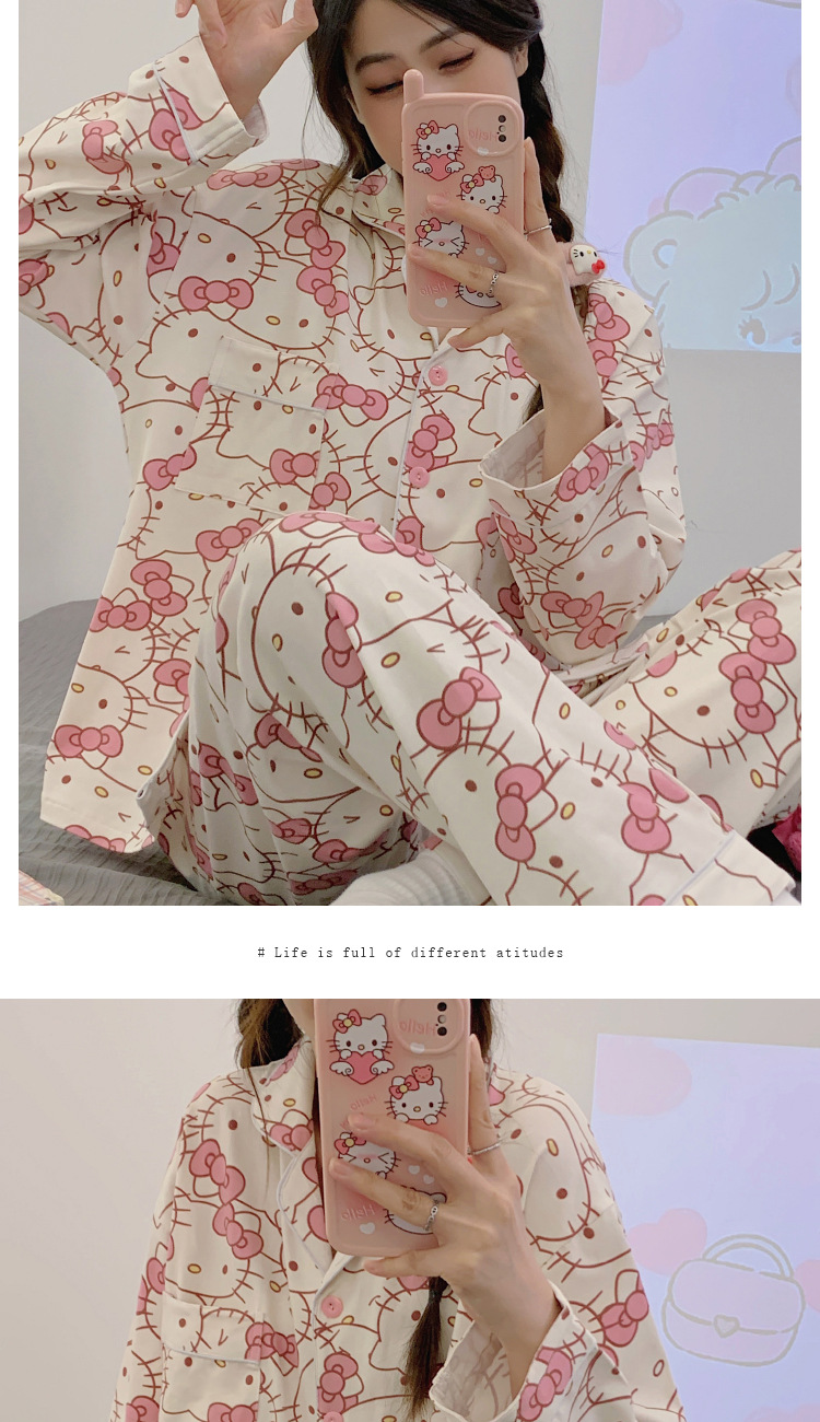 Kitty Cat Pajama Set Image 3