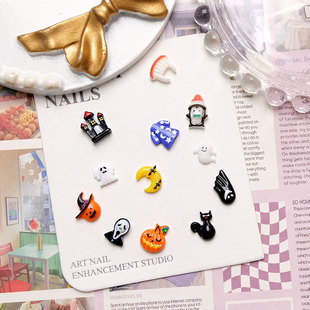 cartoon halloween series nail resin accessories material bag diy handmade phone case cream decorations