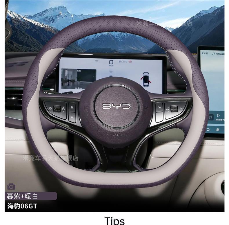 2026 BYD Seal 06GT Sea Lion 05DMi/EV Steering Wheel Cover Ultra-thin Non-slip Interior Car Handle Cover