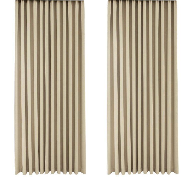 Shaoxing Keqiao negro oro algodón lino cortina de sombración completa dormitorio balcón sala de estar sombración solar protección solar caliente simple personalización