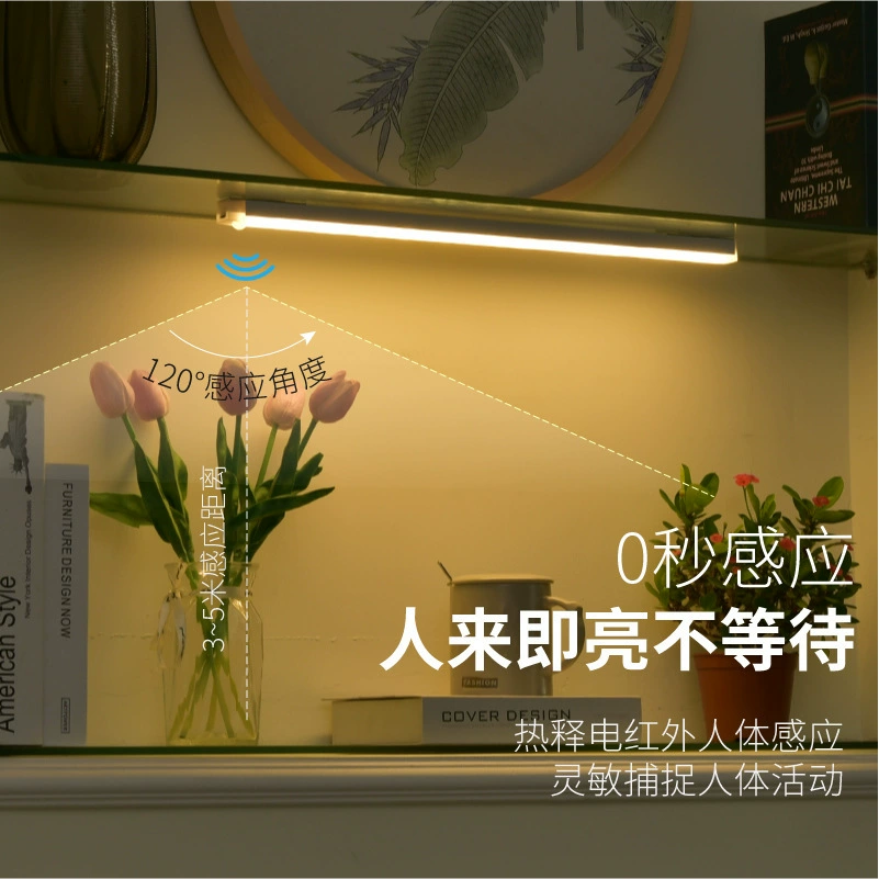 LED-индукционная умная магнитная перезаряжаемая ночная лампа с физиологическим режимом, энергосберегающая лампа для коридора/гардероба