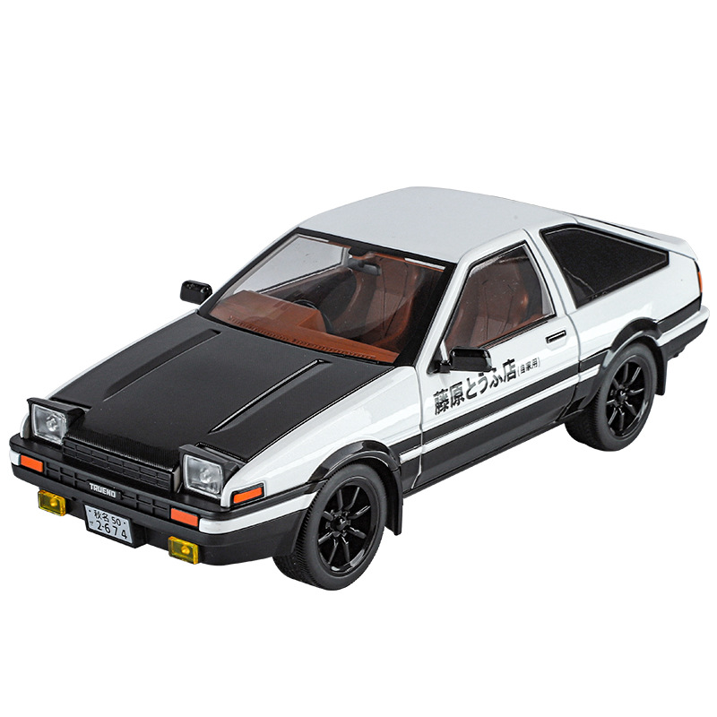 1:18 AE86 letras de cabeza D aleación de automóviles molde de coches de tofu coleccionistas de interiores decoración de café al por mayor