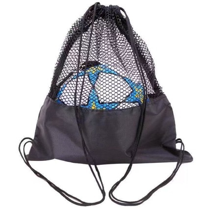 Half-mesh soccer ball bag, basketball bag, children's backpack with mesh pockets, storage bag, student training ball bag, ball pouch