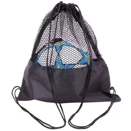 Half-mesh soccer ball bag, basketball bag, children's backpack with mesh pockets, storage bag, student training ball bag, ball pouch