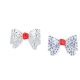 New manufacturers wholesale diamond decoration glass bow jewelry shoes flower glass glue hot drilling craft women's shoes decoration