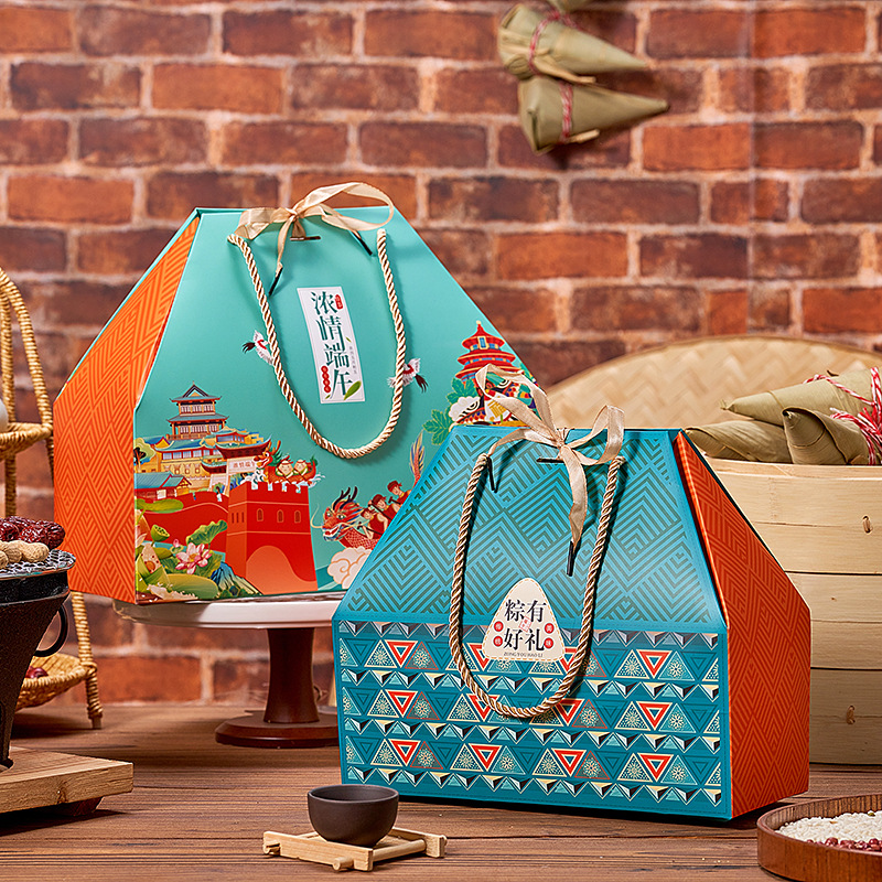 Easter Handbag Gift Bag Rice Cake Gift Box Outer Packaging Box Rice Box 2024 New Gift Box Empty Box