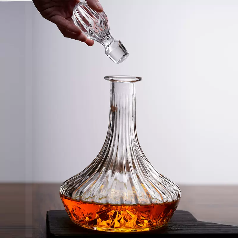 现货直销  威士忌酒樽套装加厚玻璃洋酒瓶XO酒壶酒杯套装洋酒酒具