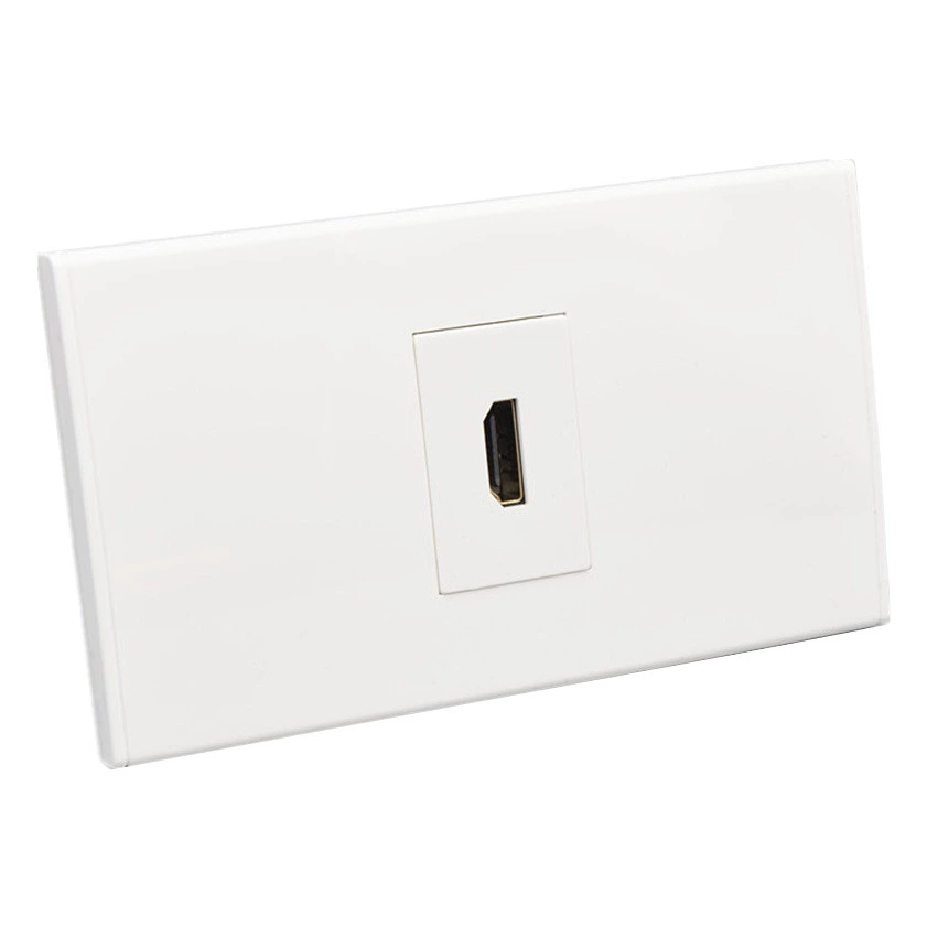 120 тип однобитный 90 ° прямоугольный HDMI HD локтевой стыковочный двухпроходной прямой штекер американская панель мультимедийная розетка