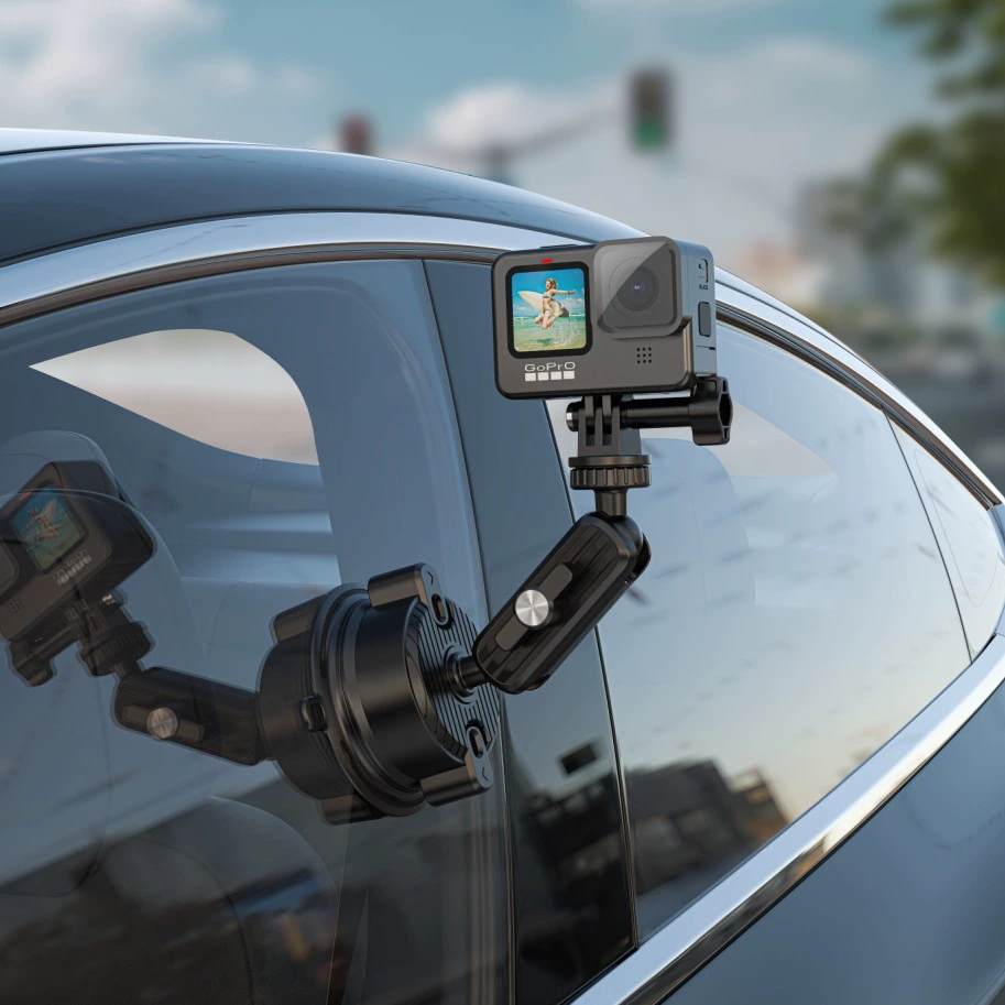 Кронштейн присасывающейся чашки для GoPro, крепление камеры, универсальная поворотная база для camcorder