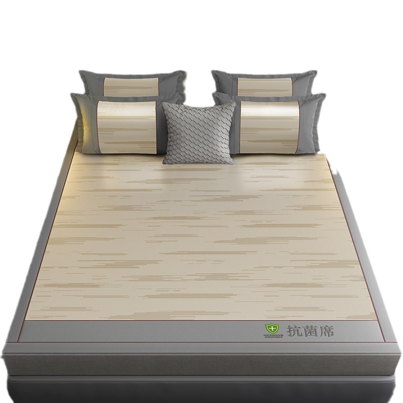 Summer ice silk mat three-piece set student dormitory two-piece set single double mat set comfortable mat machine washable