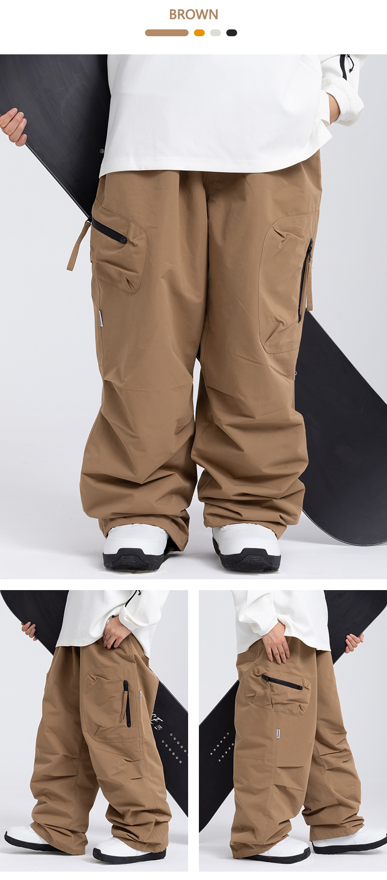 001 SNOWVERB American Stye Singe Board Ski Pants For Women Winter Coupe Matching Waterproof Windproof Professiona_voghion.com