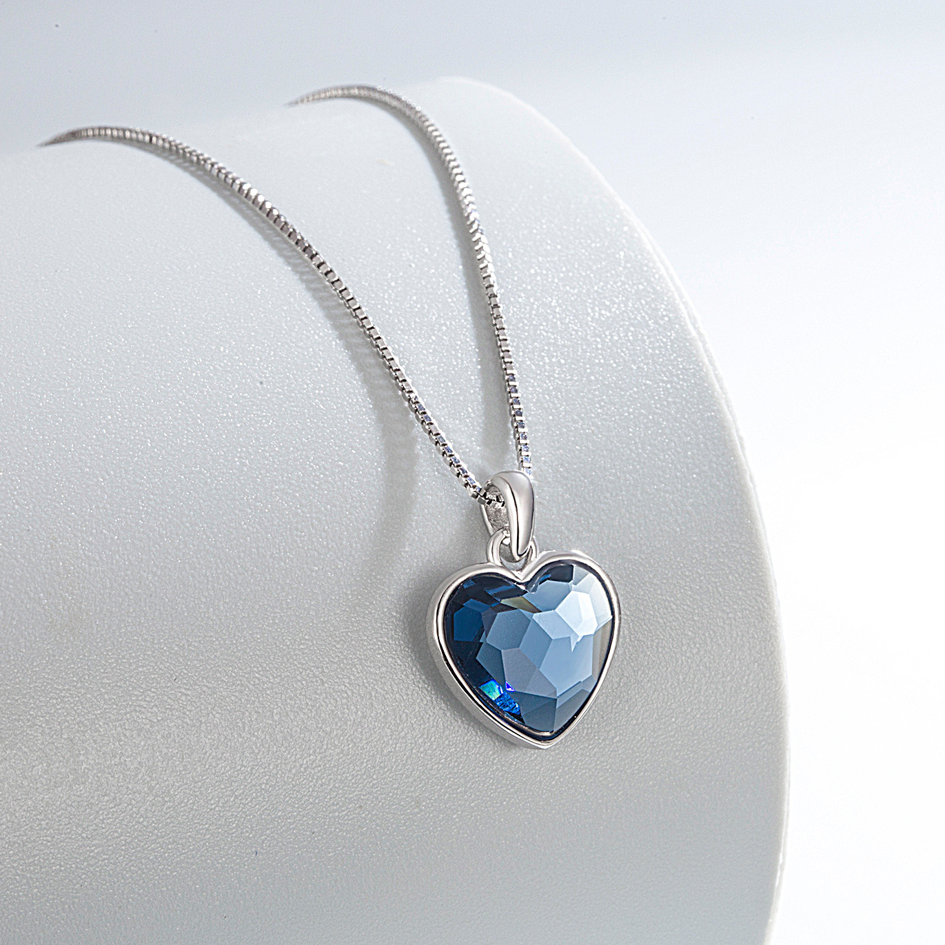 Jewelry Set Quantity 925 Sterling Silver Heart Of The Ocean Jewelry Suit Crystal Bracelet Gallo Love Heart Stud Earrings Silver Jewelry
