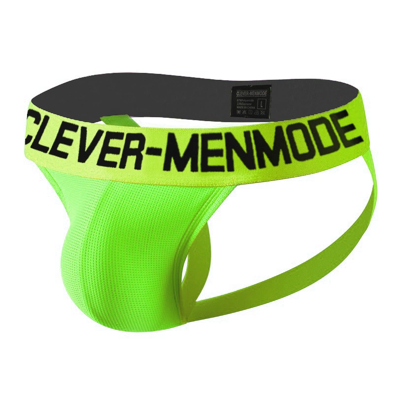 CLEVER-MENMODE Sexy флуоресцентное нижнее белье, классический пояс, брюки, европейский стиль