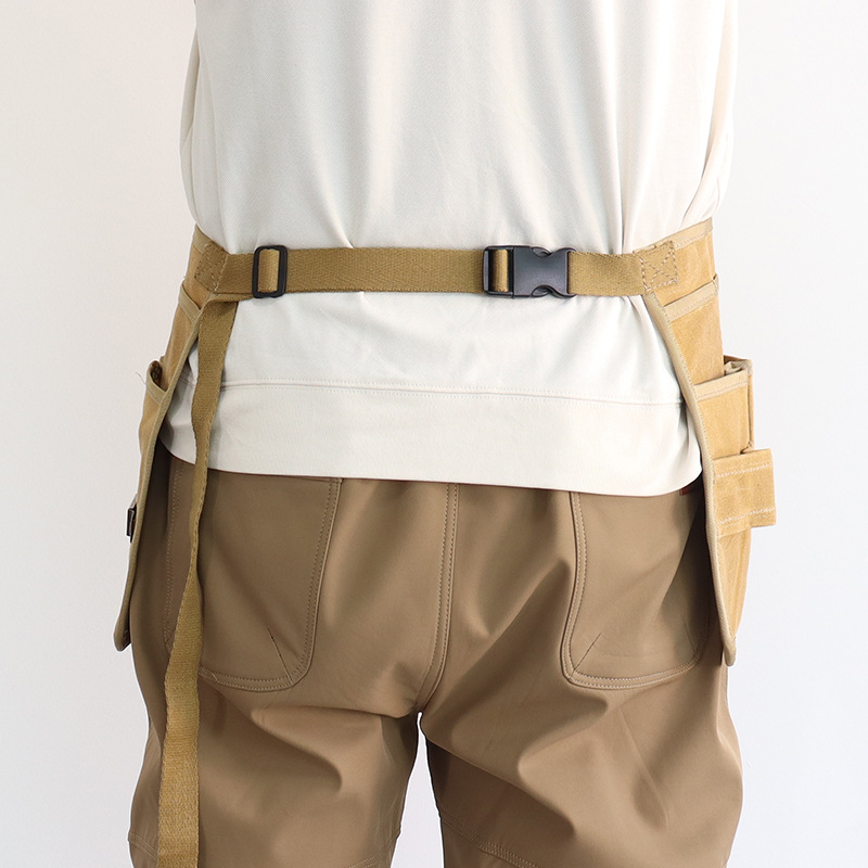 Amazon delantal de lona cera impermeable a prueba de aceite herramientas multifuncionales bolsa de cintura electricista delantal de carpintería corto