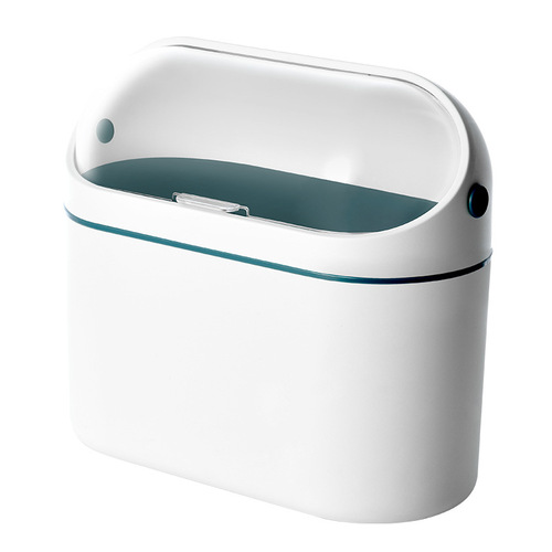 Bolan desktop mini trash can with lid Nordic desk waste paper barrel creative Japanese style home storage barrel