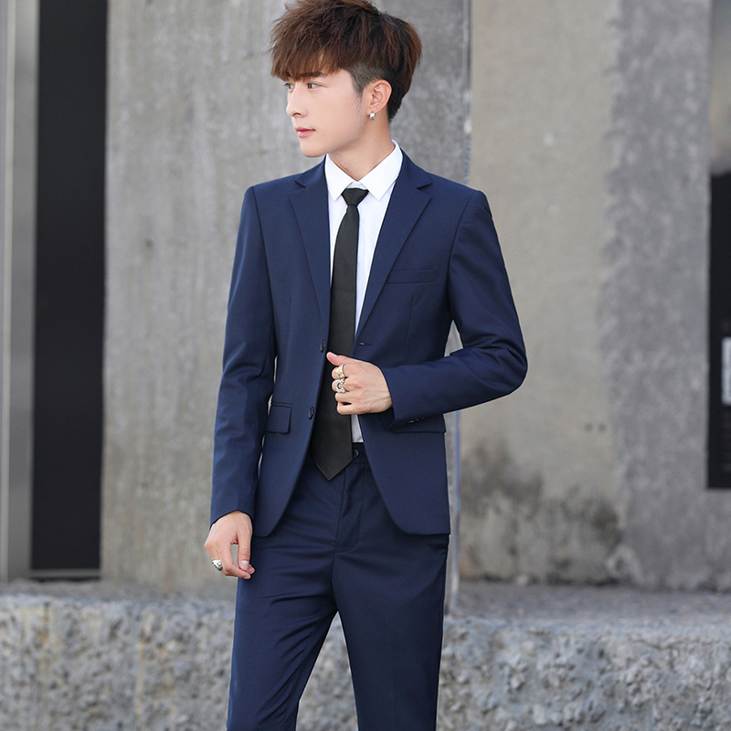 Traje chaqueta de los hombres traje juvenil chaqueta profesional de los hombres solo estilo coreano occidental slim fit negocios ropa formal traje pequeño traje