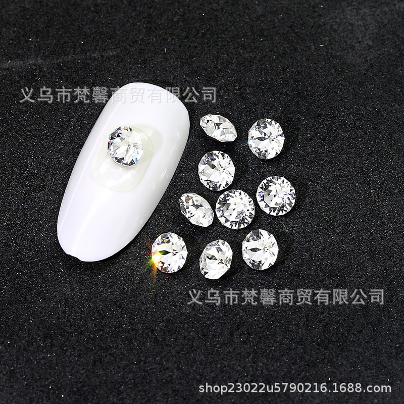 正品施华钻尖底钻饰品华子美甲钻水晶玻璃堆钻指甲装饰奥钻|undefined