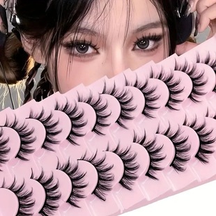 Little Devil False Eyelashes Japanese Style Hard Stem Double Eyelid Thick Barbie Fairy Manga Eye Mixed Cosplay Style Eyelashes