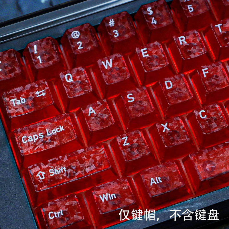 Carbon Fiber Texture Keycaps Red Translucent Forged Carbon Pattern Pc Matte Translucent Original Factory Wooting60Ace68 Wolf Spider Win60 Carbon Fiber Texture Keycaps Red Translucent Forged Carbon Pattern Pc Matte Translucent Original Factory Wooting60Ace68 Wolf Spider Win60