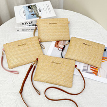 跨境手拿包2025ladies bags编织斜挎女小包时尚草编女包批发外贸