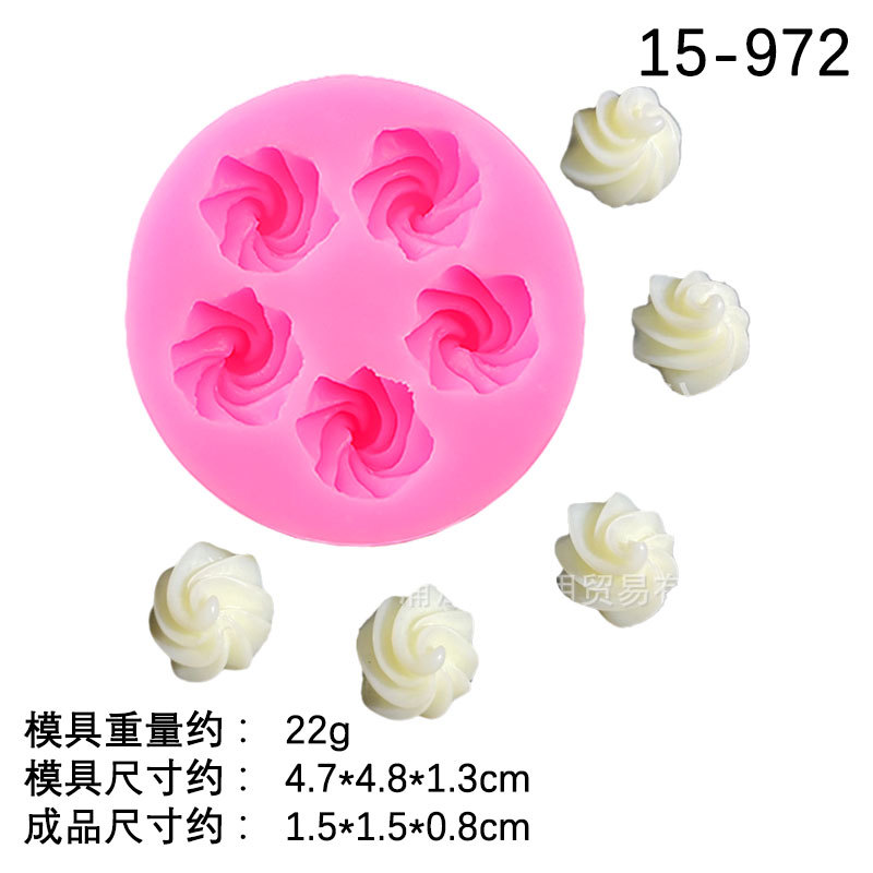 Grandes y pequeños galletas crema molde de silicona fondant pastel chocolate arcilla suave cerámica molde teléfono móvil Shell decoración molde