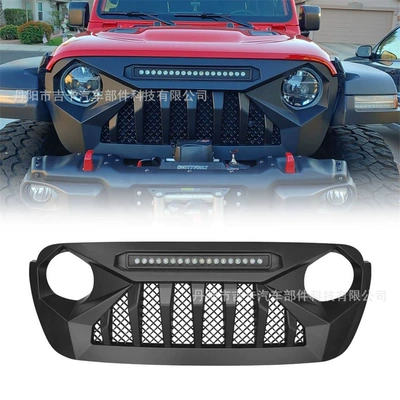 Suitable for Wrangler JL with light net modification net Wrangler JL modification accessories Wrangler grid (Zhongwang)