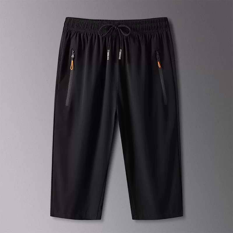 Refreshing breathable elastic light and thin soft shorts, trousers with zipper